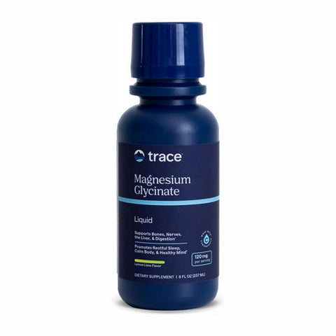 Trace Minerals, Liquid Magnesium Glycinate Lemon Lime, 120 mg, 8 Oz