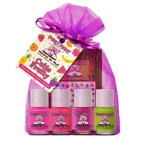 Piggy Paint, Cutie Fruity Nail Polish Gift Set, 1 Count