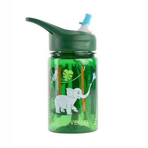 EcoVessel, Kids Jungle Splash Water Bottle, 12 Oz