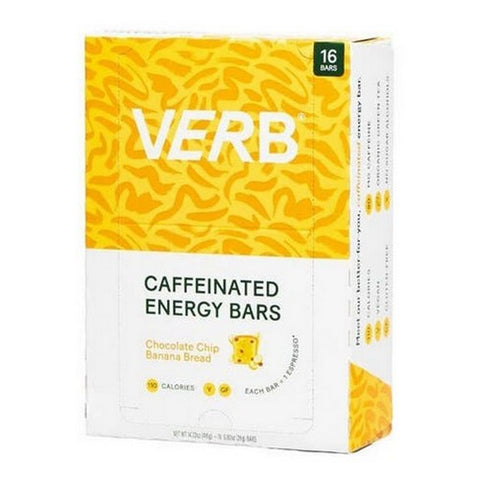 The Humble Co, Chocolate Chip Banana Bread Caffeinated Energy Bar, 16 Count