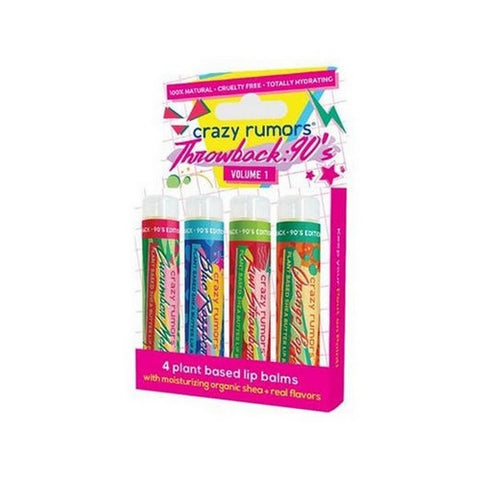 The Humble Co, Throwback 90's Mix Lip Balm, 4 Count (0.15 Oz)