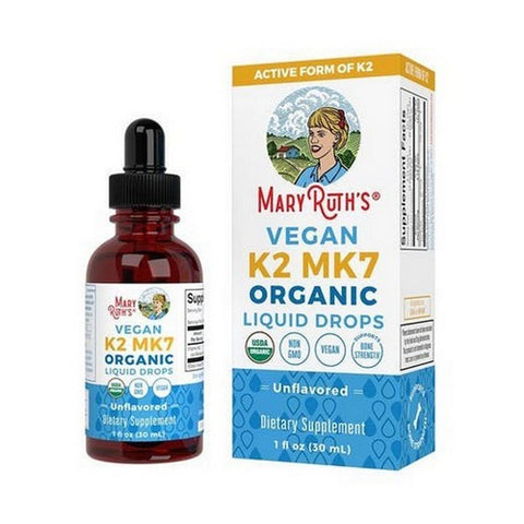 MaryRuth's, Organic Vegan K2 (MK7) Liquid Drops Unflavored, 1 Oz