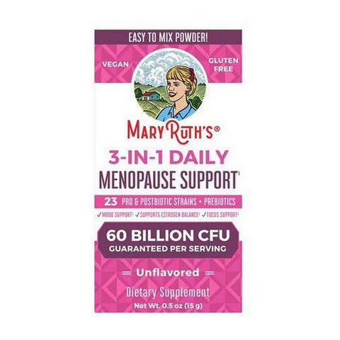 MaryRuth's, 3-in-1 Daily Menopause Support Powder Unflavored, 0.5 oz