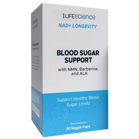 NAD Plus Blood Sugar Support NMN Berberine ALA 60 Vegan Capsules by 1Lifescience