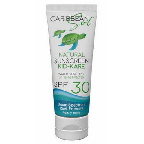 Caribbean Solutions, Kid Care Mineral Sunscreen Lotion SPF 30, 4 Oz