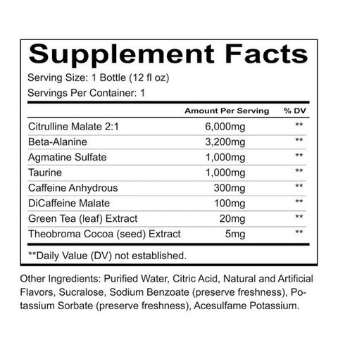 JST WRK Energy, RedCon1 Total War Blue Raspberry, 12 Count