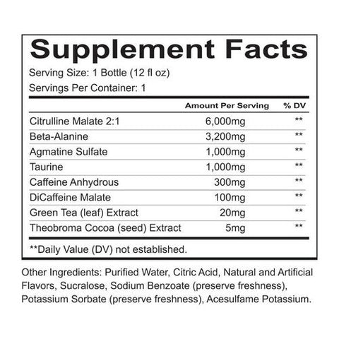 JST WRK Energy, RedCon1 Total War Fruit Punch, 12 Count JST WRK Energy