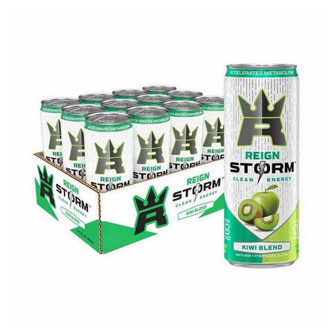 Reign Storm Energy, Reign Storm Kiwi Blend Energy Drink, 12 Count Reign Storm Energy