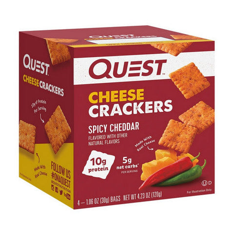 Alpha Prime, Cheese Crackers Spicy Cheddar, 4 Count Alpha Prime