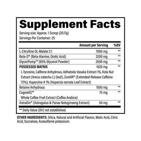 Black Magic, BZRK Pre-Workout Mango Sunrise, 25 Servings Black Magic