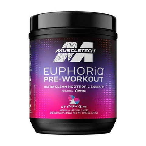 Muscletech, EuphoriQ Pre-Workout Icy Snow Cone, 340 Grams Muscletech