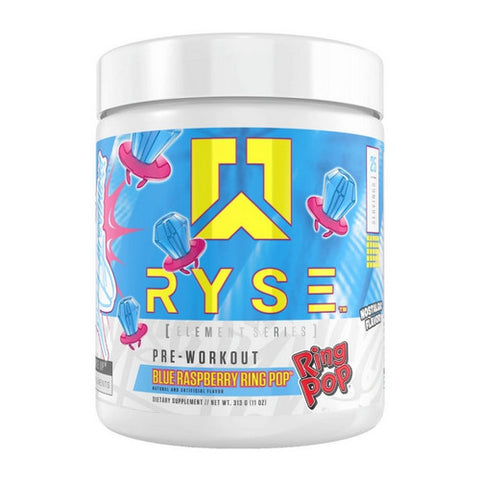 Ryse Supplements, Pre-Workout Blue Raspberry Ring Pop, 340 Grams