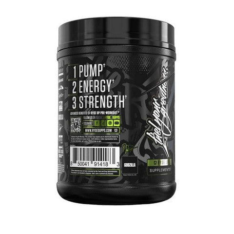 Ryse Supplements, Godzilla Pre-Workout Strawberry Kiwi, 790 Grams Ryse Supplements