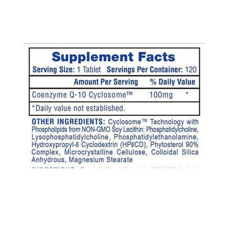 HI-TECH PHARMACEUTICALS, CoQ10, 100 Mg, 120 Tablets HI-TECH PHARMACEUTICALS