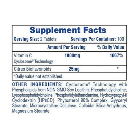 HI-TECH PHARMACEUTICALS, Vitamin C, 1000 Mg, 200 Tablets HI-TECH PHARMACEUTICALS