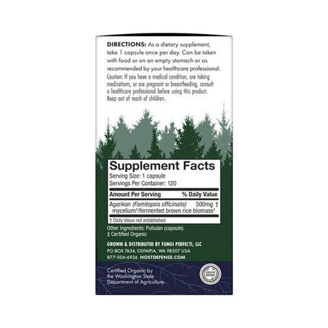 Host Defense, Agarikon Capsules, 120 Count