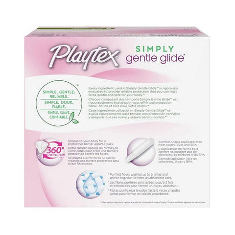 Playtex, Simply Gentle Glide Plastic Tampons Super, 36 Count Playtex