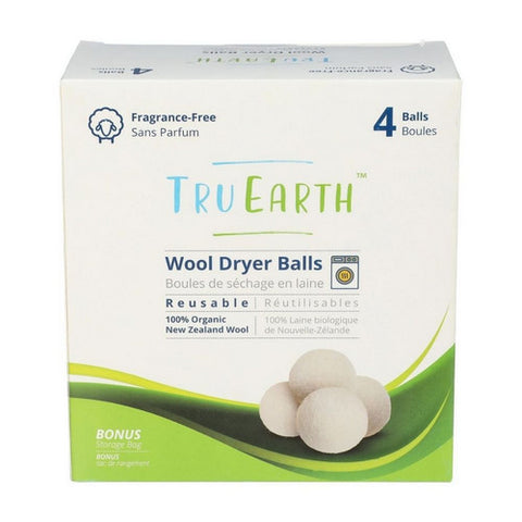Tru Earth, Wool Dryer Balls, 4 Count (Case Of 4)