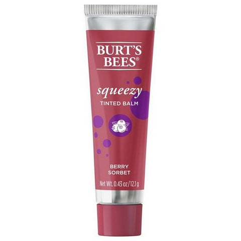 Burts Bees, Squeezy Berry Sorbet Tinted Balm, 0.43 Oz (Case Of 3)