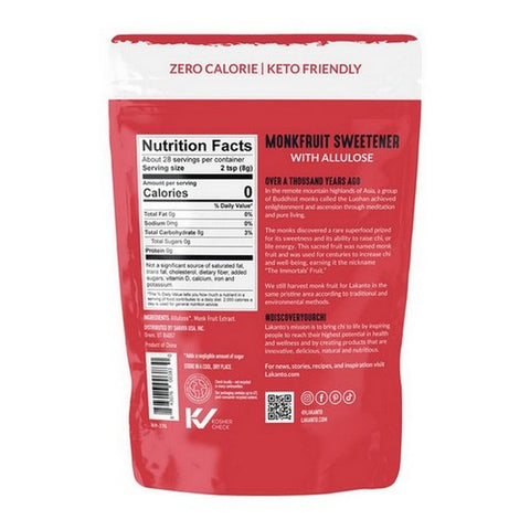 Lakanto, Classic Monkfruit Sweetener With Allulose, 8 Oz (Case Of 10)