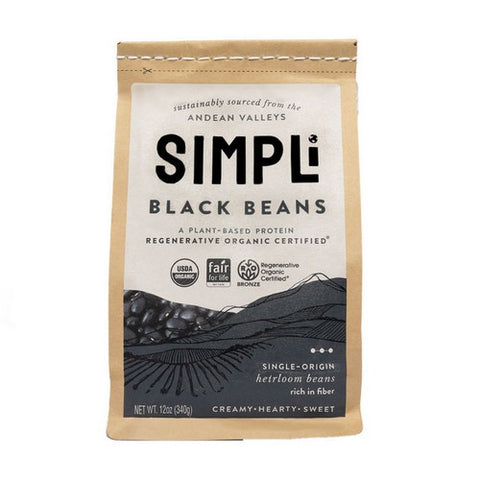 Simpli, Simpli Regenerative Black Beans, 12 Oz (Case of 8)