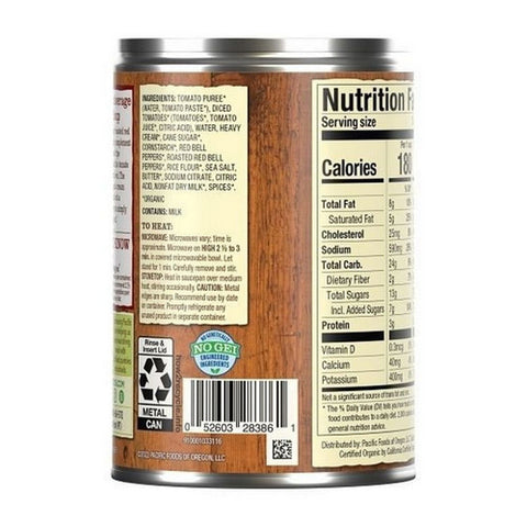 Pacific Foods, Organic Red Pepper And Tomato Bisque Can, 16.3 Oz (Case Of 12)
