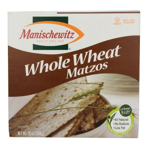 Manischewitz, Whole Wheat Matzo, 10 Oz (Case Of 12)