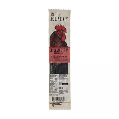Sriracha Chicken Strip Gluten Free 0.8 Oz (Case of 20) by Epic