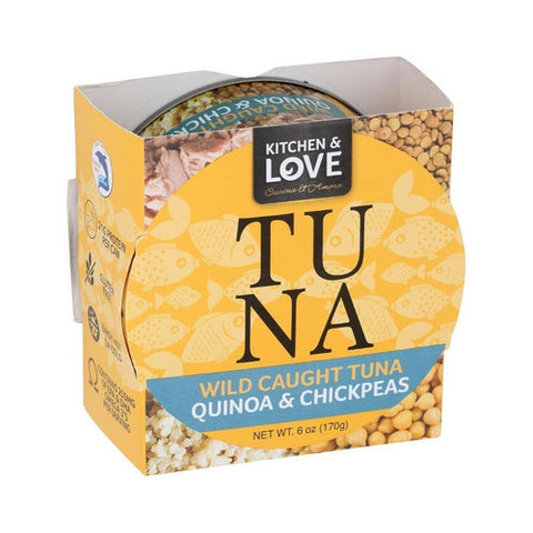 Tuna Quinoa Chickpea Meal 6 Oz (Case of 8) by Kitchen And Love