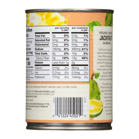Roland, Young Green Jackfruit Brine, 19 Oz (Case of 12)