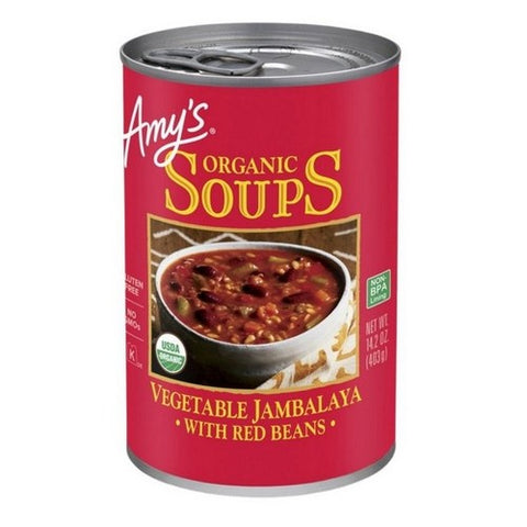 Amys, Organic Vegetable Soup Jambalaya Red Beans, 14.2 Oz (Case Of 12)