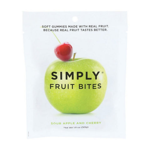 Fruit Sour Apple Cherry 1.8 Oz (Case of 8) by Simplygum