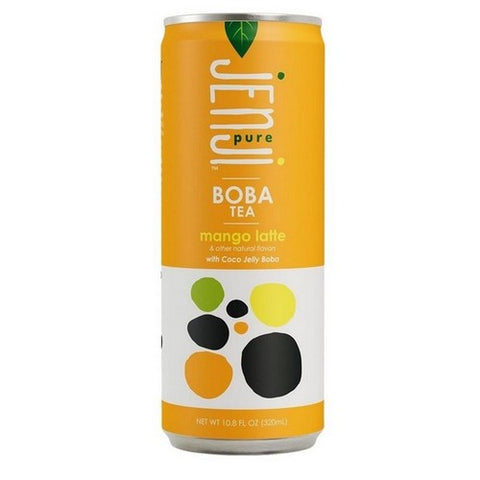 Jenji Pure, Mango Latte Boba Tea, 10.8 Oz (Case Of 12)