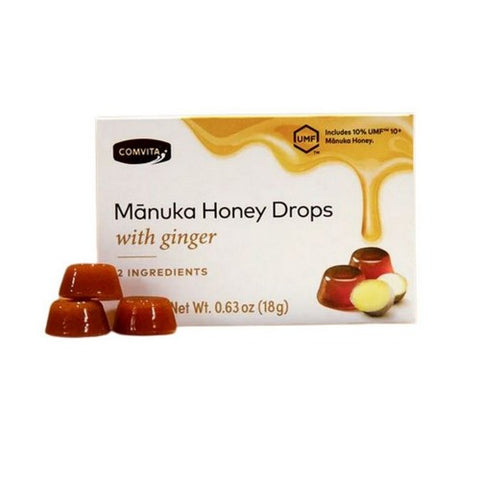 Comvita, Manuka Honey Drops With Ginger, 6 Count (Case Of 12)