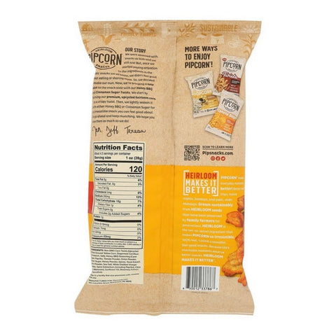 Pipcorn, Heirloom Snacks Honey Barbecue Twists, 4.5 Oz (Case Of 12)