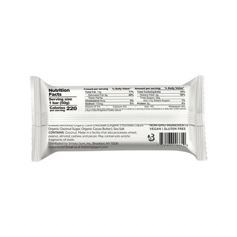 Simplygum, Coconut Almond Chocolate Date Bar, 1.76 Oz (Case Of 12)