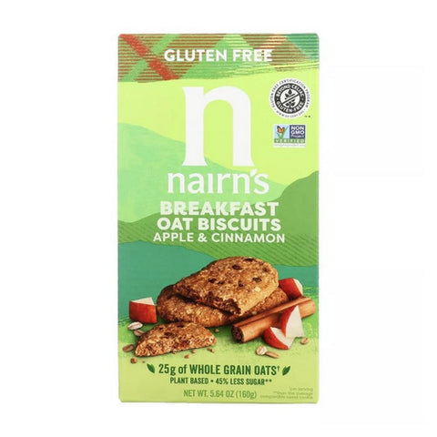 Breakfast Oat Biscuits Apple And Cinnamon 5.64 Oz (Case Of 6) by Nairns