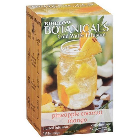 Bigelow, Cold Water Infusion Pineapple Coconut Mango Tea, 18 Bag (Case Of 6)