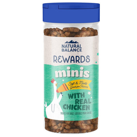 Natural Balance Pet Foods Rewards Minis Soft & Meaty Dog Treats Chicken,  5.3 Ounces by Natural Balance Pet Foods