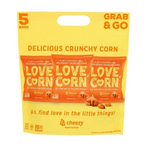 Love Corn, Roasted Corn Cheesy Snack Multi, 3.5 Oz (Case Of 8)