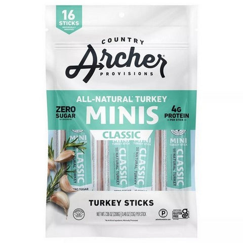 Country Archer, Provisions Rosemary Turkey Sticks Minis, 7.36 Oz (Case Of 8)