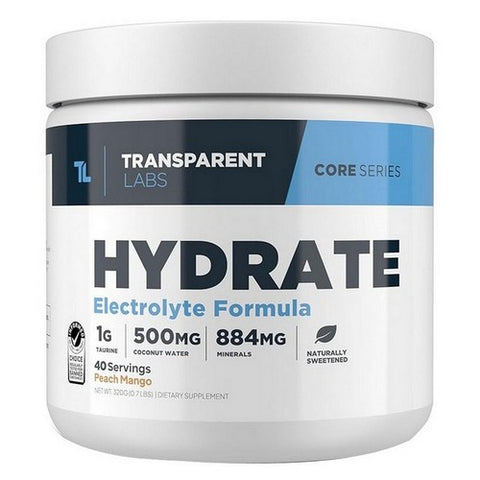 Transparent Labs, Peach Mango Hydrate, 11.04 Oz