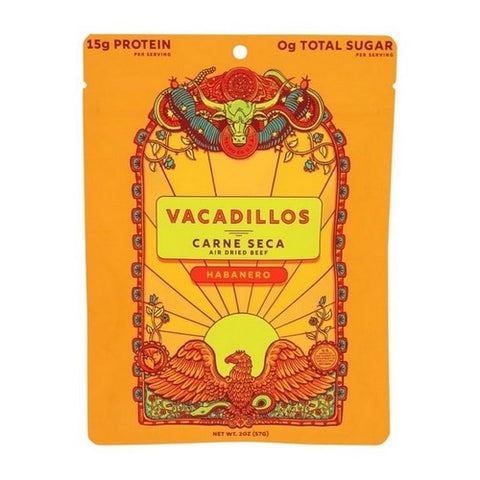Vacadillos, Carne Seca Habanero, 2 Oz (Case Of 8)