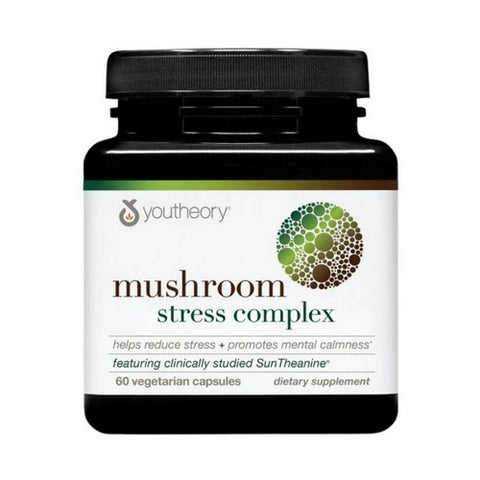 Youtheory, Mushroom Stress Complex, 60 Vegcaps