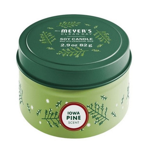 Mrs. Meyer's, Iowa Pine Tin Candle, 2.9 Oz (Case Of 8)