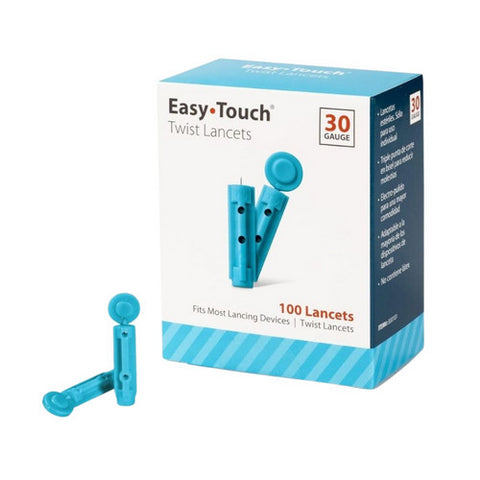 Easy Touch, Twist Lancets 30 Gauge, 100 Count