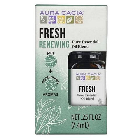 Aura Cacia, Fresh Essential Oil Blend Boxed, 0.25 Oz