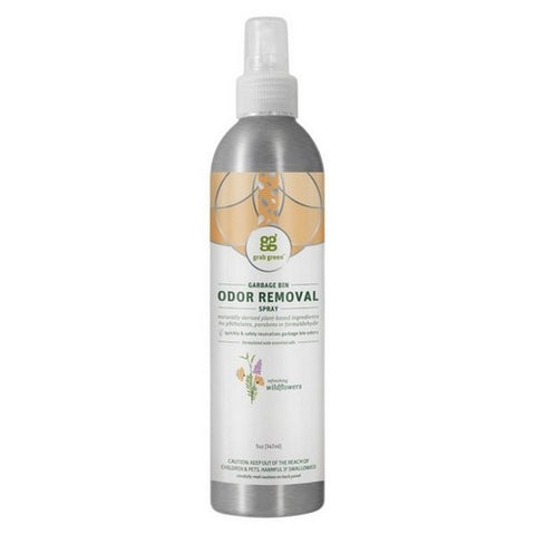 Grab Green, Wild Flowers Trash Can Odor Removal Spray, 5 Oz
