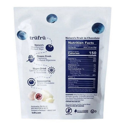 Tru Fru, Hyper Dried Blueberries In Creme, 4.2 Oz