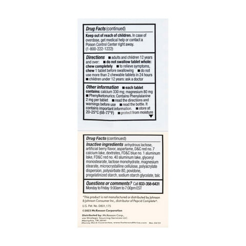 Foster And Thrive, Acid Reducer + Antacid Chewable Berry, 25 Tabs